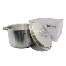 baron IH感應雙耳5層不鏽鋼湯鍋, 28厘米, 1個