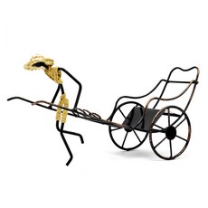 JHCompany Youngcha草帽人力車紅酒籃, 混色, 1個