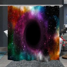 I Love Home 太空銀河浴簾 PZ0614 150 x 180 cm, 1個