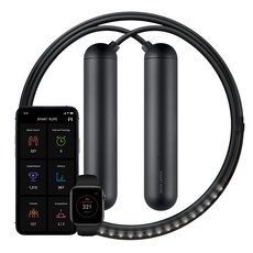 TANGRAM 智能繩 LED 跳繩, 黑色的