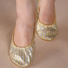 DRESSMALL 時尚的肚皮鞋, 黃金, 275-285