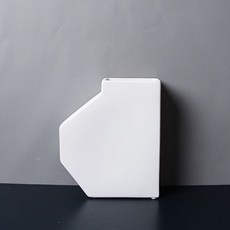 小的多邊形風格花瓶, 白色的