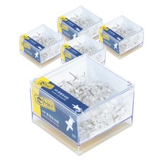 Peace Tools B3 透明圖釘, 5入, 1個