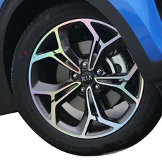 Skintech Sportage The Bold 全息輪圈貼紙 48cm, 混合色, 1個