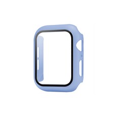 LuA lovel Apple Watch 相容 全覆蓋鋼化玻璃保護殼 38mm, 藍色, 1個