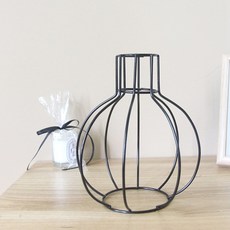 JHcompany 보틀 프레임 꽃병 B타입, 블랙