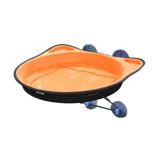 건우코리아 흡착식 둥지 고양이 해먹, 오렌지, 1개