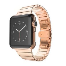Apple Watch 兼容鏈式錶帶 42/44mm 錶帶針組, 玫瑰金, 1套