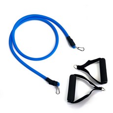 스포홀릭 라텍스 근력 운동 철봉 튜빙 고무 탄력 튜빙밴드 4단계, 블루, 1개