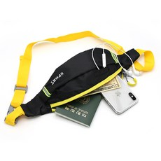 루루백 럭비공 스포츠 힙색 + 구성품 랜덤 발송, 블랙, 1개