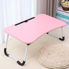 윰스 태블릿 거치대 컵홀더 접이식 미니 테이블 1개, 핑크
