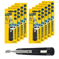 Peace Tools 小型美工刀, 10個, 黑色