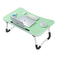 윰스 태블릿 거치대 컵홀더 접이식 미니 테이블 1개, 그린