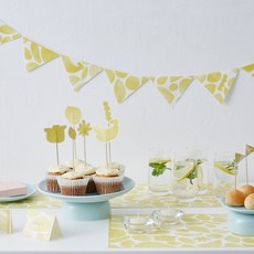 Charida 紙餐墊 80入, No1 Tropical Yellow, 375 x 258mm