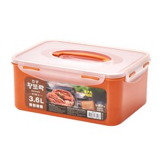 황토락 진공밀폐 김치통, 3.6L, 1개