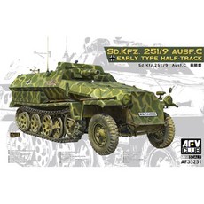 1 : 35比例Sd.Kfz.251半履帶車模型9 Ausf.C 早期型 35251, 1盒
