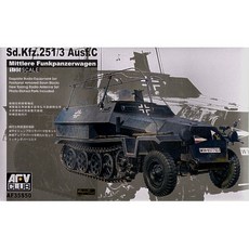 1 : 35比例Sd.Kfz.251半履帶車模型3 Ausf.C 35S50, 1盒