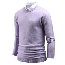 DAKUANG 男款素色針織圓領上衣