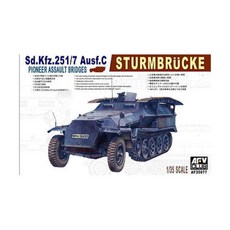 1 : 35比例Sd kfz 251 7 Ausf C Pioneer Assult Bridge Sturmbruck模型 35077, 1盒