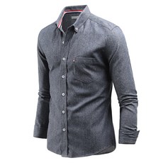 DAKUANG 男款冬季Simok素色長袖刷毛襯衫 C08D14_ss2218