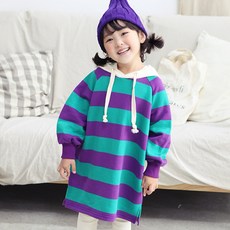 chocomong 女童克萊爾連帽連身裙