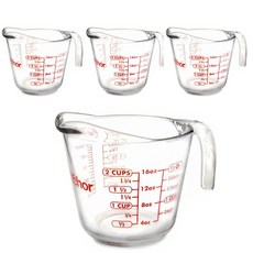 anchor Hocking 帕薩巴赫錨式玻璃量杯 4p, 500毫升, 單色