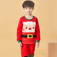 Uni FRIend 孩童聖誕老人圖案長袖長褲套裝