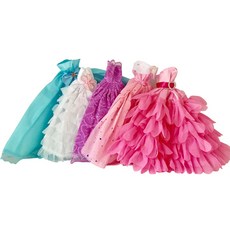 芭比娃娃洋裝5件組, 混色