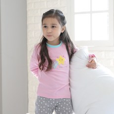 뿔뿌리나 아동용 에스뜨레아 후라이스 내의 9부 상하세트