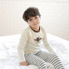 뿔뿌리나 아동용 몬플라이 후라이스 내의 9부 상하세트