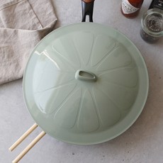 柔和的矽膠煎鍋蓋深綠色, 29厘米, 1個