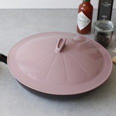 粉彩矽膠平底鍋蓋 深粉色, 29厘米, 1個, 29cm