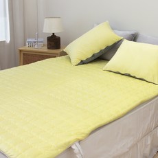 CHOUETTROOM 超細纖維水暖床墊套, 黃色