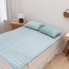 슈에뜨룸 캔디 극세사 온수매트커버, 민트