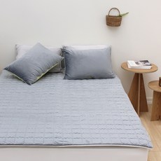 CHOUETTROOM 超細纖維水暖床墊套, 木炭