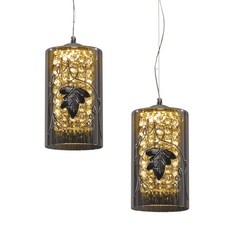 晨星屋 落葉 LED 2燈 吊燈, 混合色