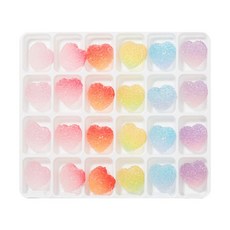 네일은재료빨 쥬얼리 한 판 네일아트재료 세트, 34 하트젤리세트, 1개