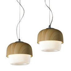 Saetbyeol House橡子LED 2燈吊燈, 混色