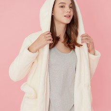 TWELVESOME 女款絨毛連帽睡袍外套