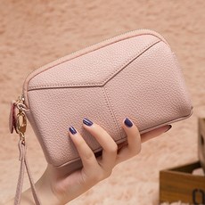 LULU 摩卡豆牛皮小包長款錢包+配件隨機出貨