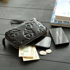 LULU Clova 牛皮長款錢包+配件隨機出貨