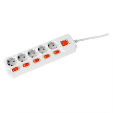 獨立主開關多延長線 5 插 16A HMP-510, 10m, 1個