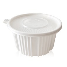 塑膠湯盒 2800ml L號+塑膠蓋, 50組