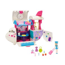 Polly Pocket 飛行高雙層飛機玩具, 混色