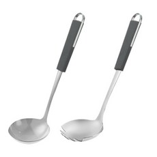 GENIAL Swan天鵝灰湯勺 中 + 撈麵勺套組 E型, 混合顏色, 1套