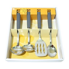 GENIAL 廚房用具 4 件套天鵝灰 737, 灰色, 1個