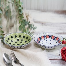 폴라브 오트밀 대접 2종 세트, 장미, 멜론, 1세트