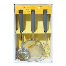 GENIAL 廚房用具 3 件套天鵝灰 740, 灰色