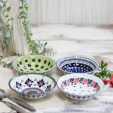 Polab 燕麥大碗 4件組, 櫻桃, 幸運草, 玫瑰, 哈密瓜, 1套