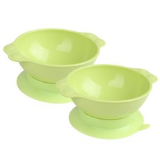 키들즈 친환경 흡착 유아 스프볼 M, 그린, 2개